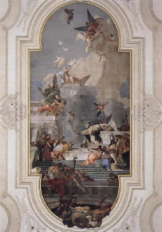 Giovanni Battista Tiepolo Donation of the Rosary oil painting picture
